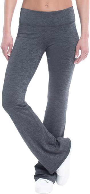 Gaiam Om Yoga Pant Womens High Waist Supportive Full Length Bootcut