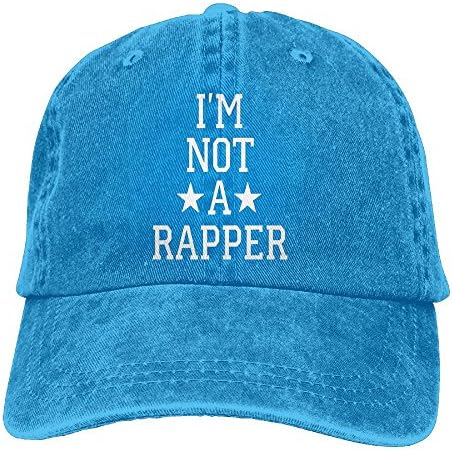 Jshajshk Unisex Im Not A Rapper Movement Cap Im Not A Rapper Adventure Hats Adjustable Dyed Cotton Cap Royalblue