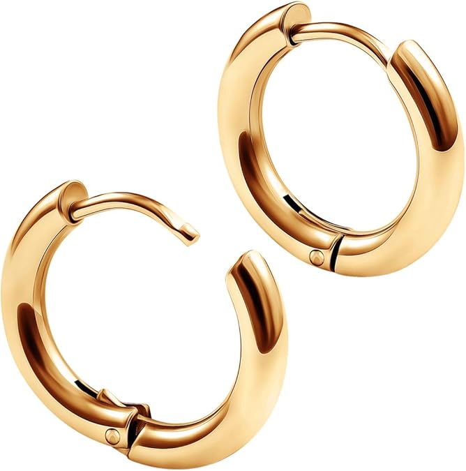 BIG GAUGES Pair of Stainless Steel 20g Gauge 0.8mm Ring