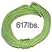 Tent Tools Guyline Tensioner Kit 50ft Ultra Reflective Tent Rope with 10 Aluminum Guyline Adjusters | Incredible Strength & Safety in One Package (Green Ultra Rope Kit, 50)
