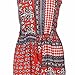 Ayliss Women's Sexy Cut out back Bohemian Casual Loose Romper Playsuit,Red M