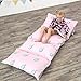DrCosy Lounger Cushion Cover, Floor Pillow Case for Kids Adults Indoor Outdoor Activities, Pillows NOT Included (Pink Ice-Lolly)