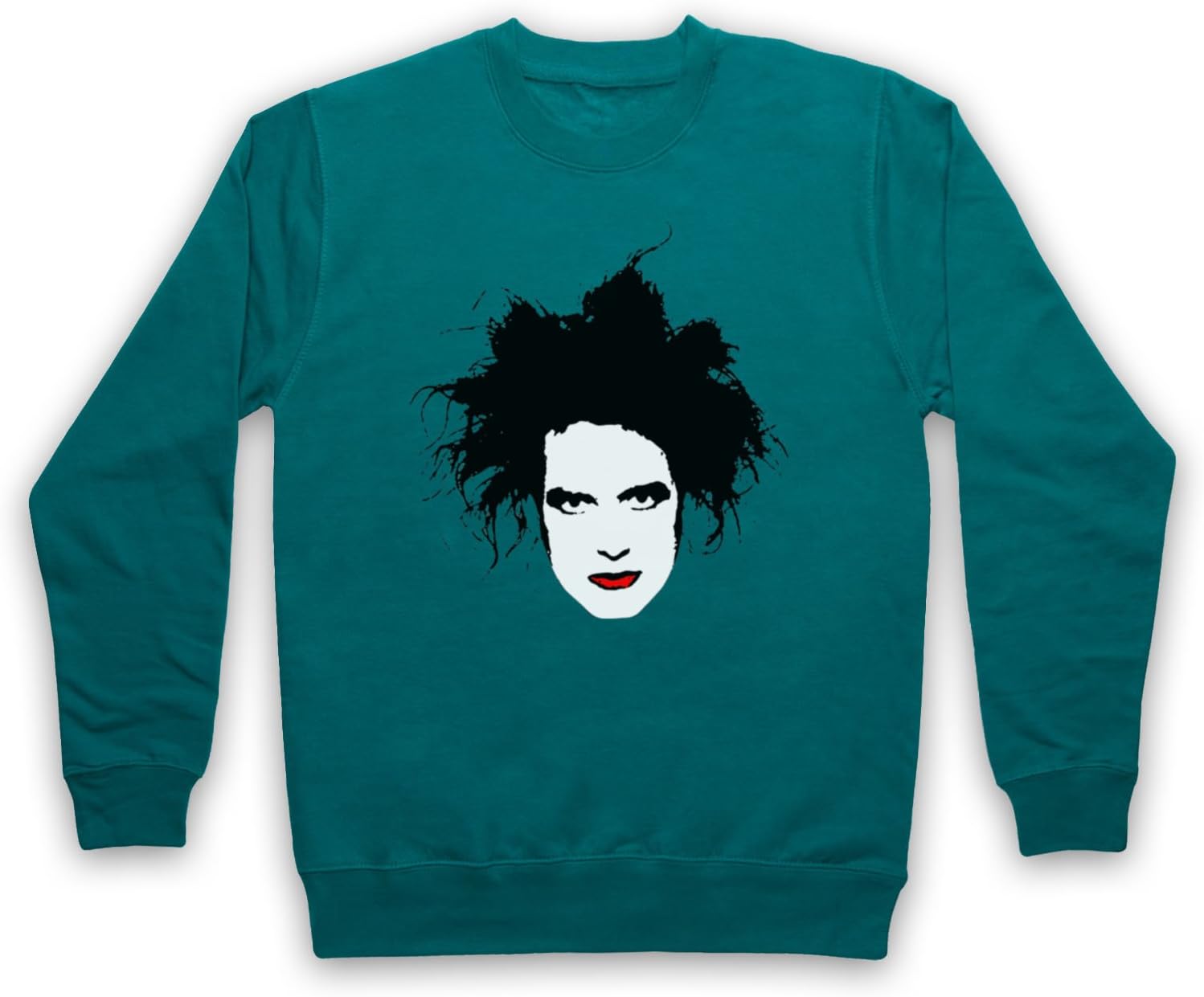 Inspired Apparel Inspired by Robert Smith Face Illustration Gothic Rock Unofficial Adults Sweatshirt