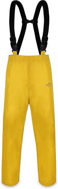 normani Erwachsenen Regenhose ungefüttert mit Hostenträgern, Wind- und wasserdicht sowie atmungsaktiv