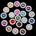 GCIYAEN 20pcs Mixed Color Faux Pearl Button 15mm Flatback Embellishment