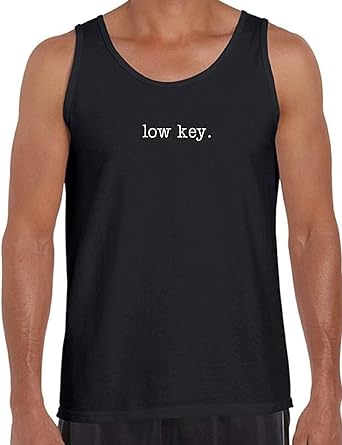Amazon Com Awkward Styles Low Key Tank Top For Men Funny Urban Slang Tank Graphic Tank Tops Clothing
