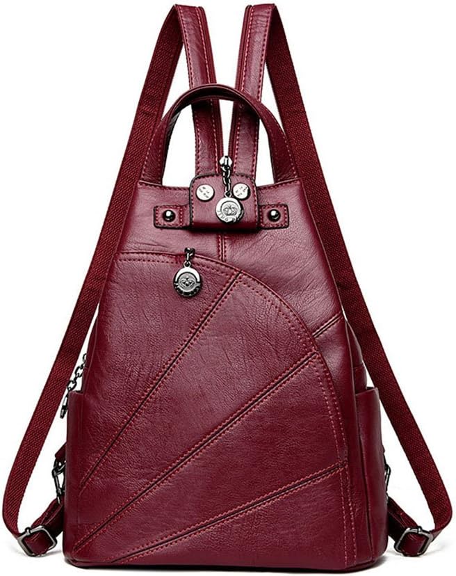 Artwell Women Leather Backpack Convertible Purse Handbag Small Crossbody Sling Shoulder Bag Travel Daypack