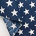 The Fabric Exchange Stars Print Poly Cotton 60 Inch Fabric by The Yard (Navy Blue)