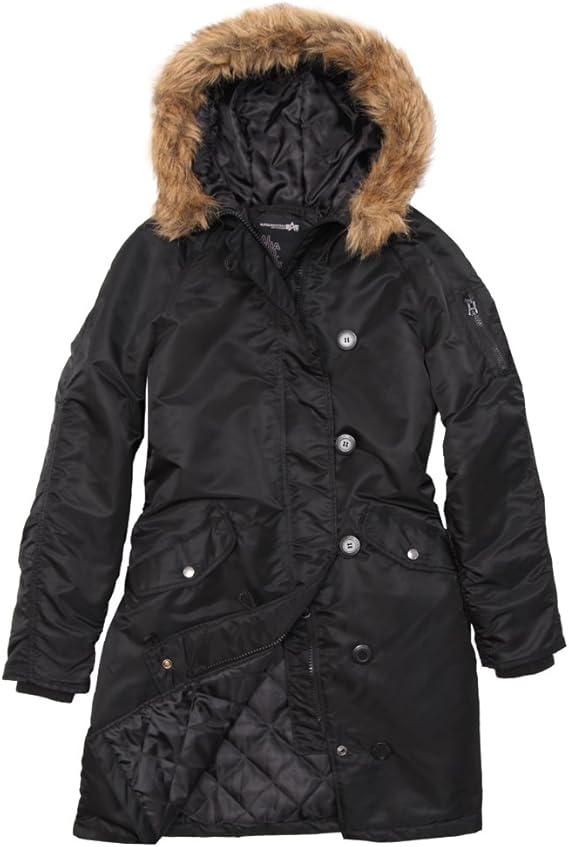 Amazon.com: Alpha Industries Women's N-3B Natasha Slim Fit ...