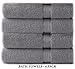 Cotton Craft Ultra Soft 12 Pack Wash Cloths 12x12 Charcoal Weighs 2 Ounces Each - 100% Pure Ringspun Cotton - Luxurious Rayon Trim - Ideal for Everyday use - Easy Care Machine wash