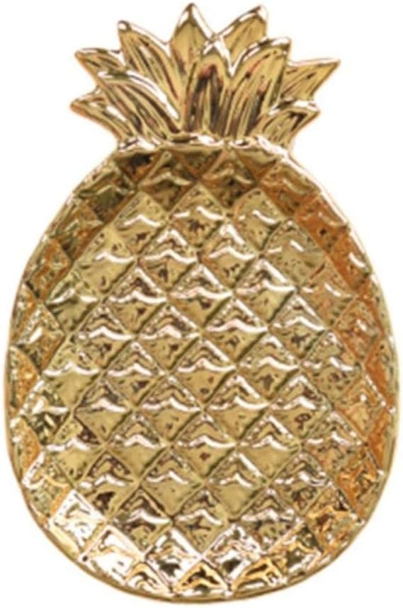 LINCH Nordic Gold Keramik Ananas Waschtisch Schmuckschale Schmuck Bad