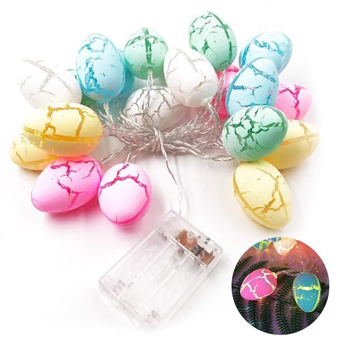 Buy Outgeek Easter Egg String Lights Crackle Pattern Decorative LED