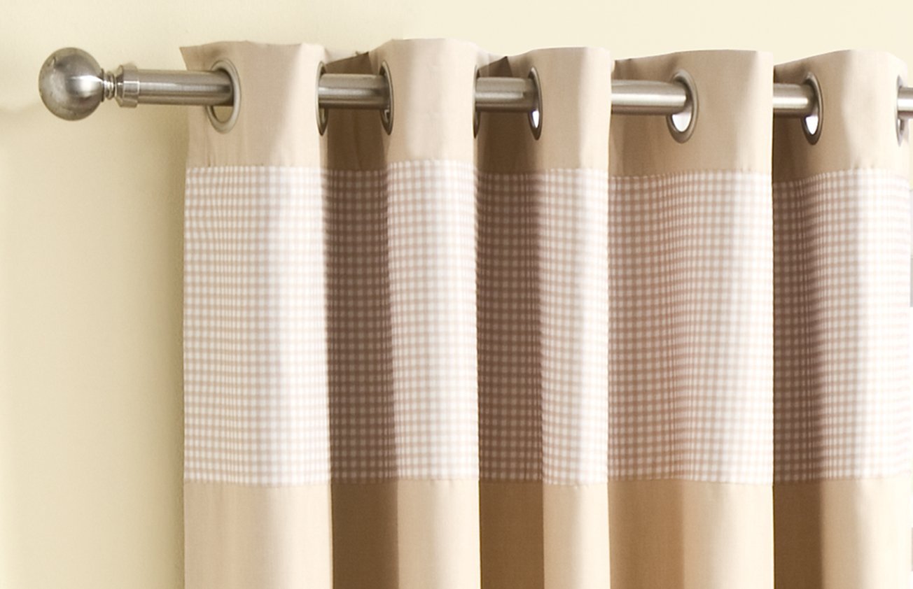 168cm X 229 Ncs Gingham Checked Kids Bedroom Thermal Blockout 3