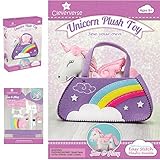 Cleververse Unicorn Plush Toy Sewing Kit for Girls - Craft Stuffed Plush Gift