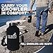 Growler Carrier for 64 oz Stainless Steel Growler (Bottle Not Included), Carrying Case by Yukon Growlers, Black