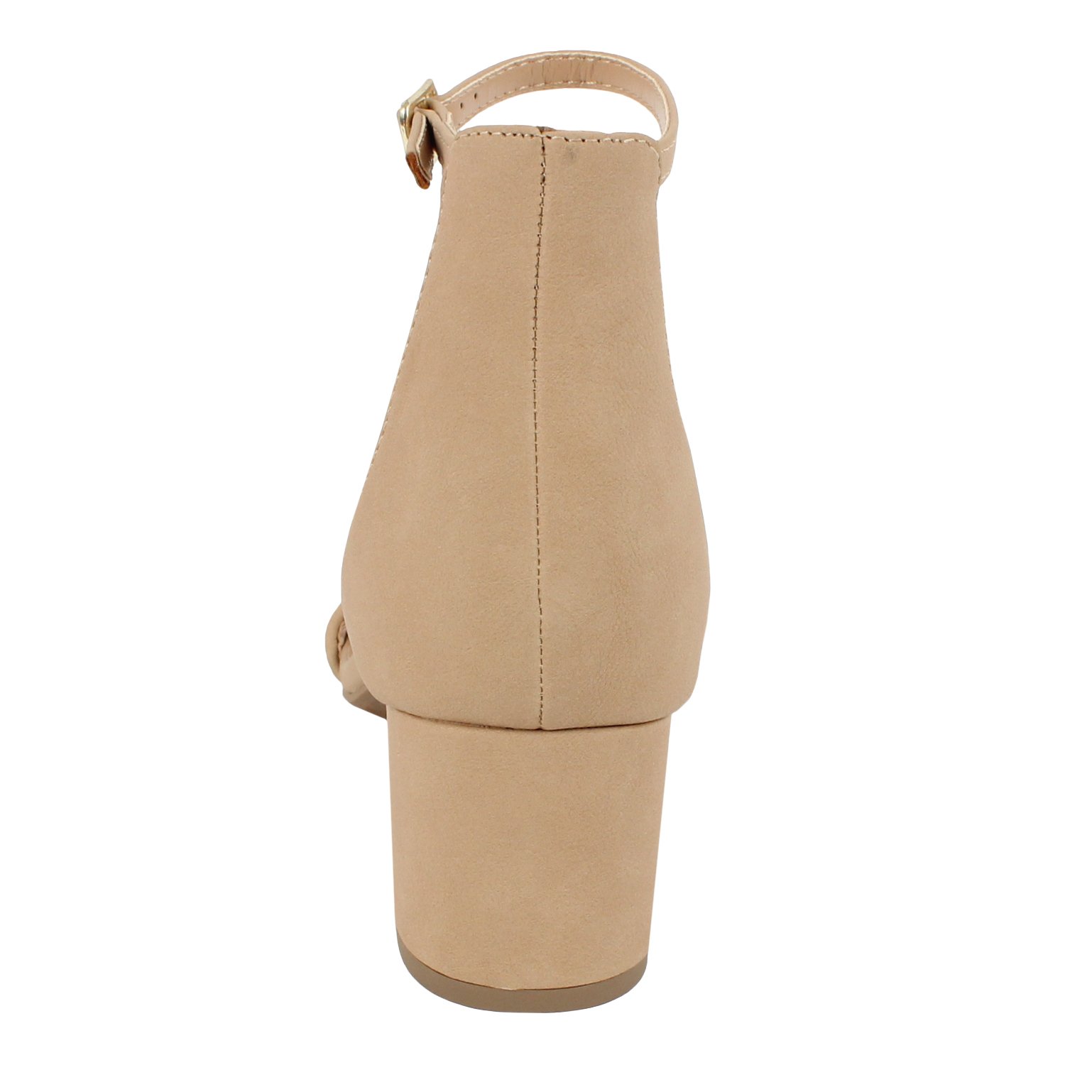 City Classified Women's Block Open Toe Ankle Strap Heeled Sandals - Image 4