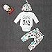 FEITONG Newborn Infant Baby Boy's Long Sleeve Tops +Long Pants +Hat (12-18 Months)