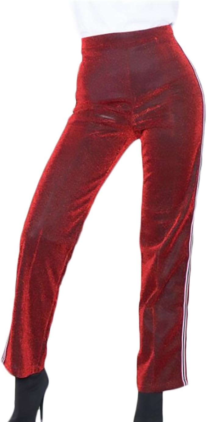 Pantaloni Sportivi Donna In Cotone - Vita Alta, Gamba Larga Con Coulisse E Tasche Per Yoga E Casual