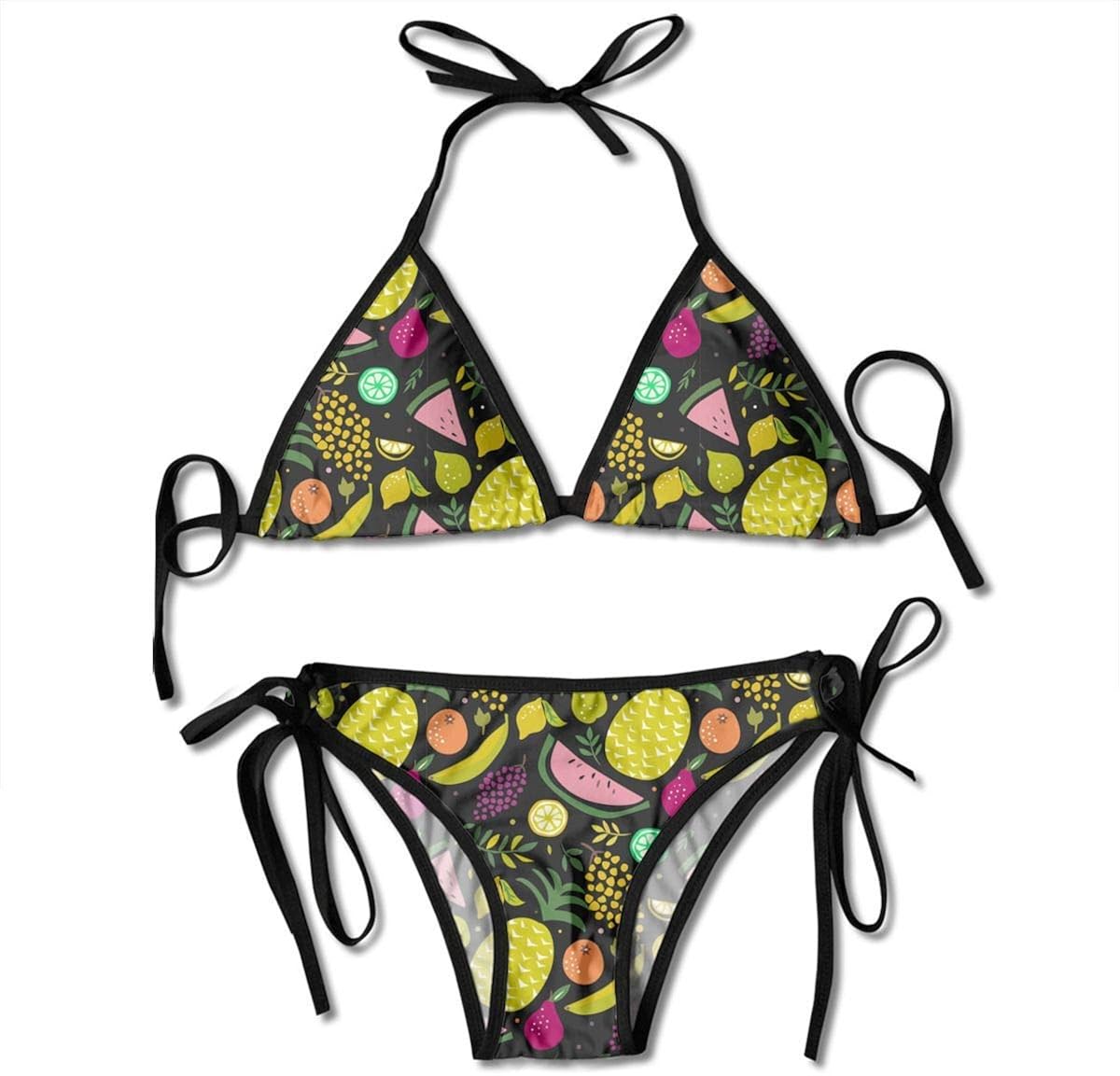 Beach Wear verstellbare Tropische Früchte sind Bunte sexy Bikini Set 2