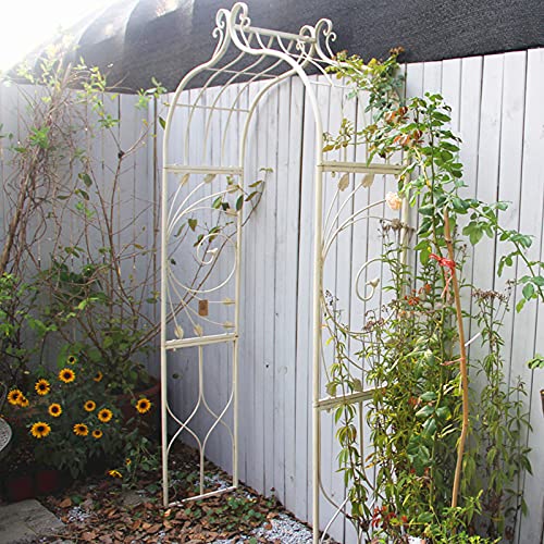 Rosenbogen aus Metall, Pergola Laube, für Kletterpflanze Rosen Reben, Indoor Outdoor Garten Patio Dekoration…