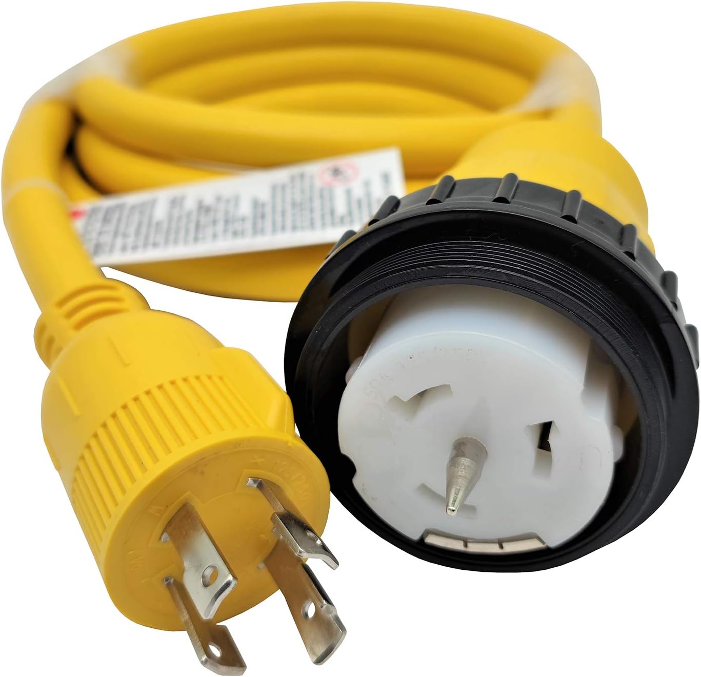 Parkworld 62176 Shore Power Adapter Generator 30A L14-30P Male to Marine 50A SS2-50R Female with Locking Ring (10FT): Sports & Outdoors