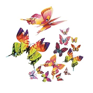 Dtuta 3D Butterfly Kombination WillküRliche Heimtextilien Moderne Kunst Wandtattoo Aufkleber Schmuck