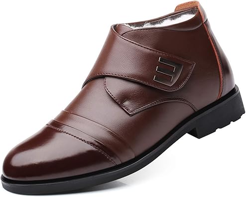 mens black leather winter boots