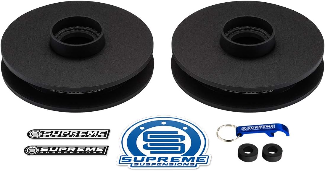 Supreme Suspensions - Rear Leveling Kit for 2014-2022 Ram 2500 1.5" Rear Lift Kit High-Strength Steel Spring Spacers 2WD 4WD - Can Cooler Included with Purchase