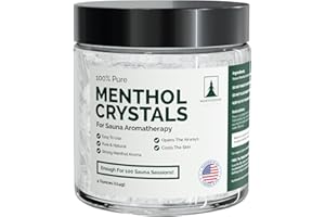 Northwood Sauna - Sauna Menthol Crystals - 100% Pure & Natural - Cooling Aromatherapy Scent & Ice Sensation - 4 Ounces