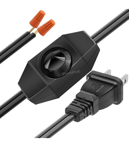 New Brown In Line Feed Through Rocker Switch, On-Off, For SPT-1 Lamp Cord #RS454