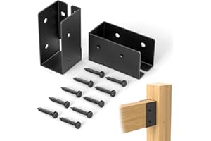 ORIGLE 2"x4" (Actual 1.5"x3.5") Concealed Joist Hanger (12 Pack),Concealed Flange Light Joist Hanger for Wood Rail, 2”x 4” Q2