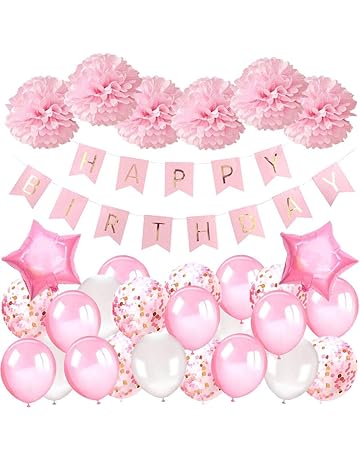 Ballons Anniversaire Fille No Deco Anniversaire Fille Decoration Anniversaire Fille Kit Anniversaire Decoration Pour Anniversaire Ponmoo Ballon Confettis Rose Gold Anniversaire Ballon Fille