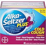 Alka-Seltzer Plus Cold and Cough Liquid Gels, 40 Count