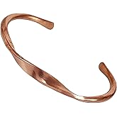 Touchstone Copper Bracelet Tibetan Style. Hand Forged with Solid and high Gauge Pure Copper.