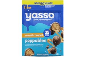 Yasso® Frozen Greek Yogurt Poppables, Sea Salt Caramel, 0.48 Ounce Poppables, 12 Count