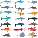 Nabance Mini Sea Animals Set 38PCS Realistic Ocean Life Figures Educational Toy view 6