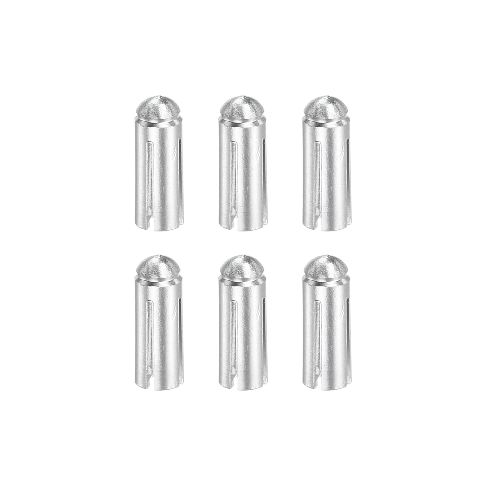 M METERXITY 6 Pack Dart Flight Protectors - Aluminum Dart Accessories, Apply to Darts Games/Party/Entertainment Silver Tone