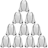 Grneric 10Pcs Drawstring Backpack Bulk Cinch Bag, Drawstring Bags Polyester for Gym Sports Beach Party Trip (White)