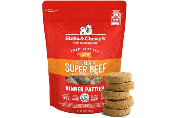 Stella & Chewy's Freeze-Dried Raw Dog Food, Beef Patties, Grain-Free, 25 oz product