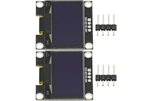 GODIYMODULES 2 Pcs 4PIN 1.3" 1.3 inch IIC I2C OLED Display Module 128x64 SSH1106 Digital OLED LCD Display White Module for Arduino Raspberry Pi Screen 12864 LCD Screen Board