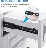 YENUO Soft Close Drawer Runners 400mm Full Extension 45kg Pair view 7