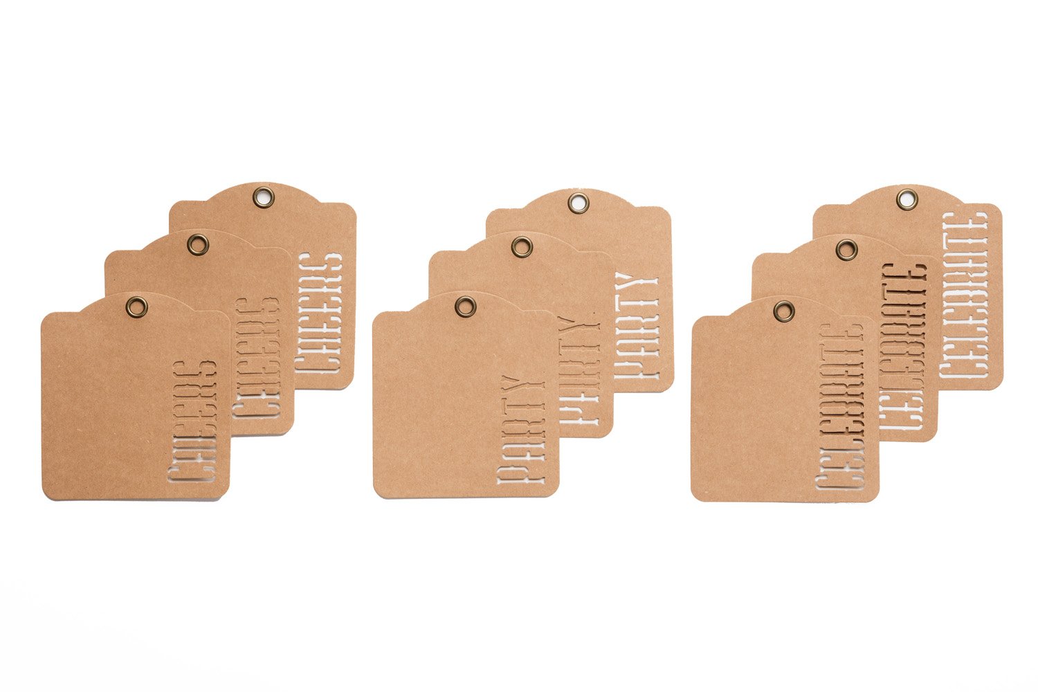 Graphic 45 Cheers/Party/Celebrate Kraft Tags Brown