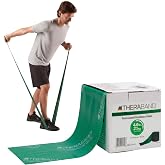 THERABAND Resistance Band, 50-Yard Roll, Latex Elastic Band for Exercise, Stretching, Physical Therapy, Yoga, Pilates, Home Workouts, Cut-to-Length, Color-Coded Levels