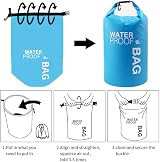 Uncle Paul 5L Dry Bag Blue Waterproof Bag for Kayaking Boating Fishing Rafting view 3