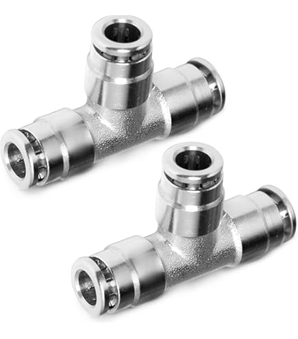 Parker - Push-to-Connect Tube X Tube Fitting: Union Tee, 1/4" OD | MSC