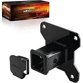 maXpeedingrods Trailer Hitch, Tow Hitch for Polaris RZR XP 4 1000 2014-2026 | Rear Tow Hitch, 2" Receiver with Rubber Hitch Cover, Trailer Hitch, UTV Tow Hitch Receiver