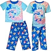 Disney Mickey Mouse Pajamas Set, 2 Piece Sleepwear for Toddlers and Little Kids,Size 4T Blue