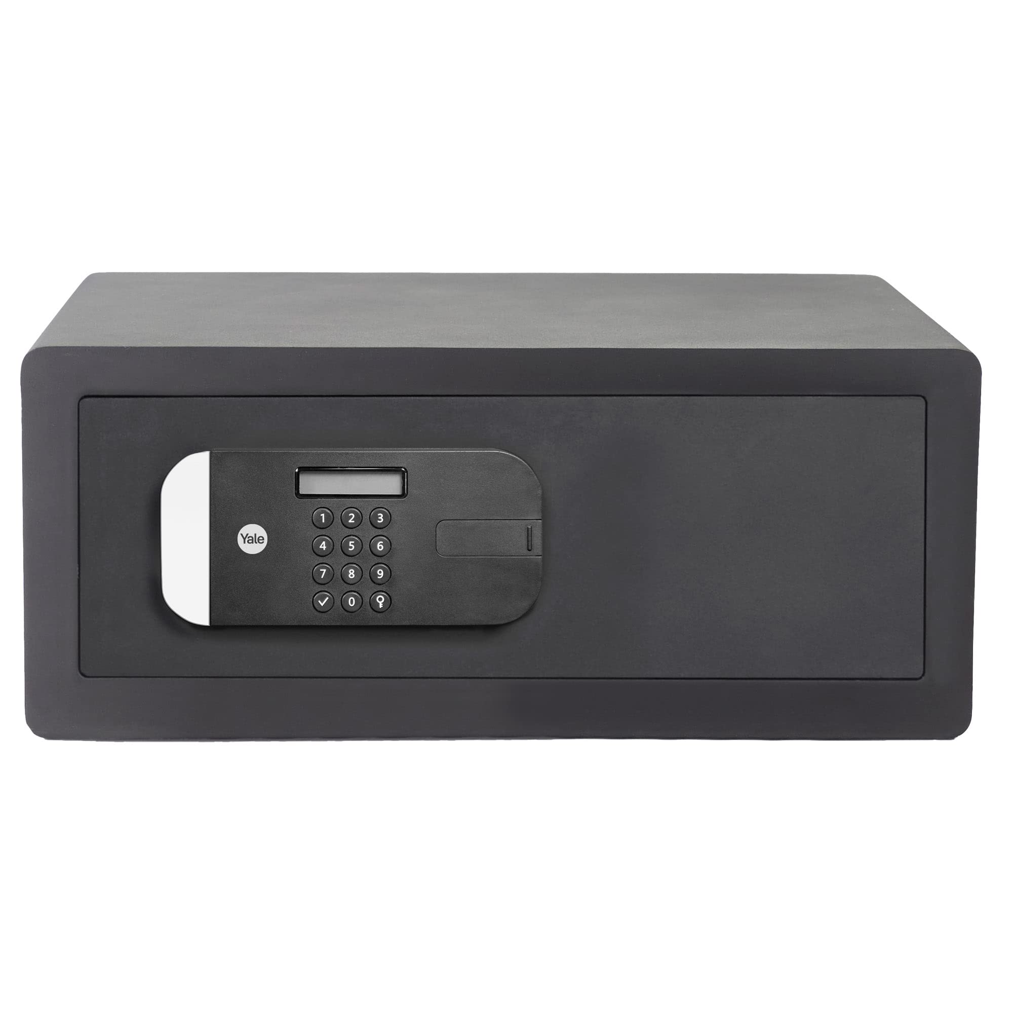 Yale Laptop Maximum Security Safe, Sold Secure Silver, Digital Keypad, LED Light Indicators, Steel Locking Bolts, Emergency Override Key - YLEM/200/EG1