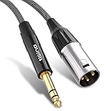 Tisino 1/4" to XLR Cable, 6.35mm TRS to XLR Male