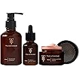 True Botanicals Deep Hydration Renewal Set | Anti-Aging | Reduce Fine Lines & Increase Hydration | Contains Renew Nourishing Cleanser, Chebula Active Serum, and Chebula Extreme Cream | Gift Set